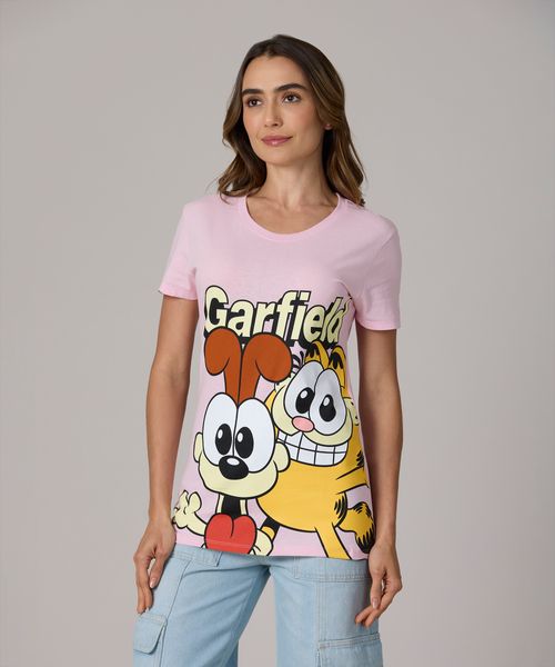 Playera de Licencia Garfield de  Dama