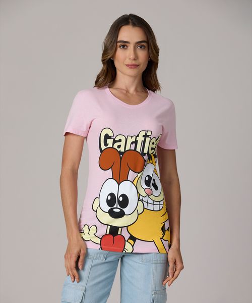Playera de Licencia Garfield de  Dama
