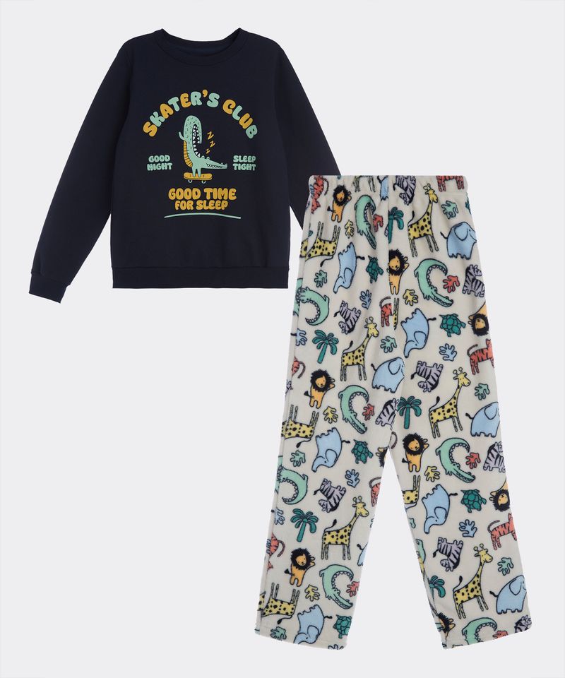 Set Pijama Polar  de  Niño Infantil