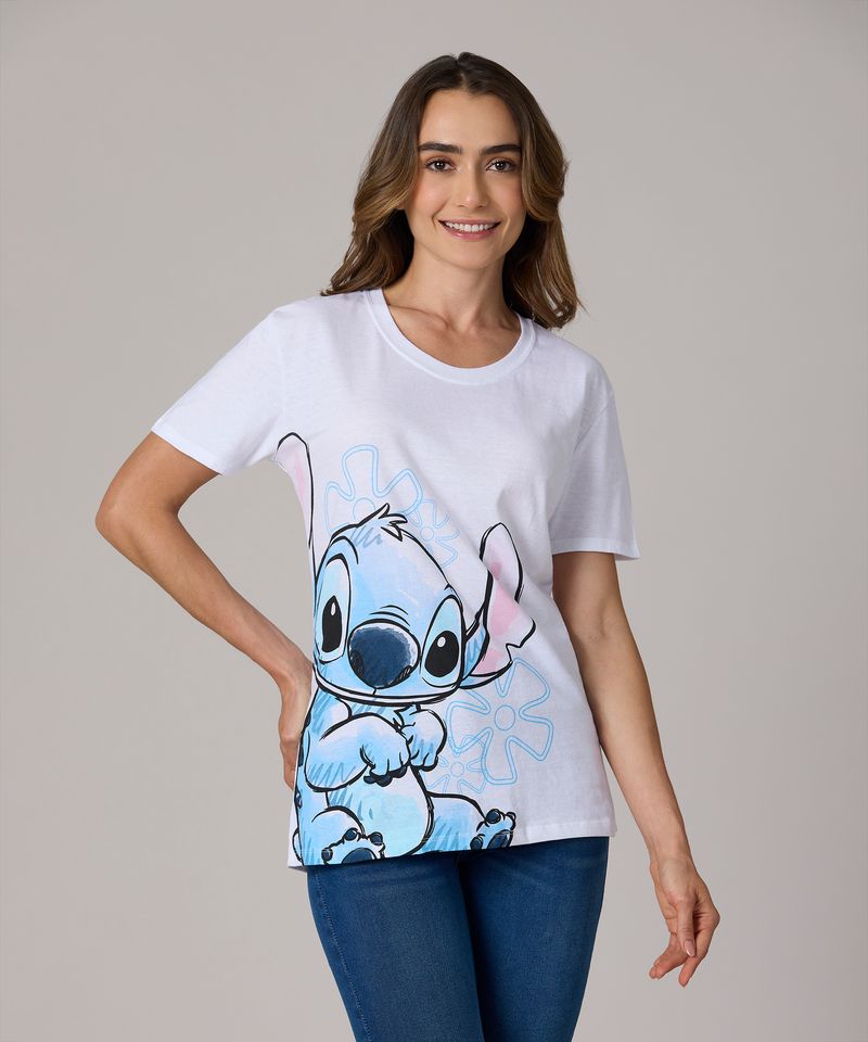 Playera de Licencia Stitch de  Dama