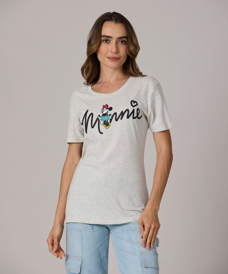 Playera de Licencia Minnie Mouse de  Dama