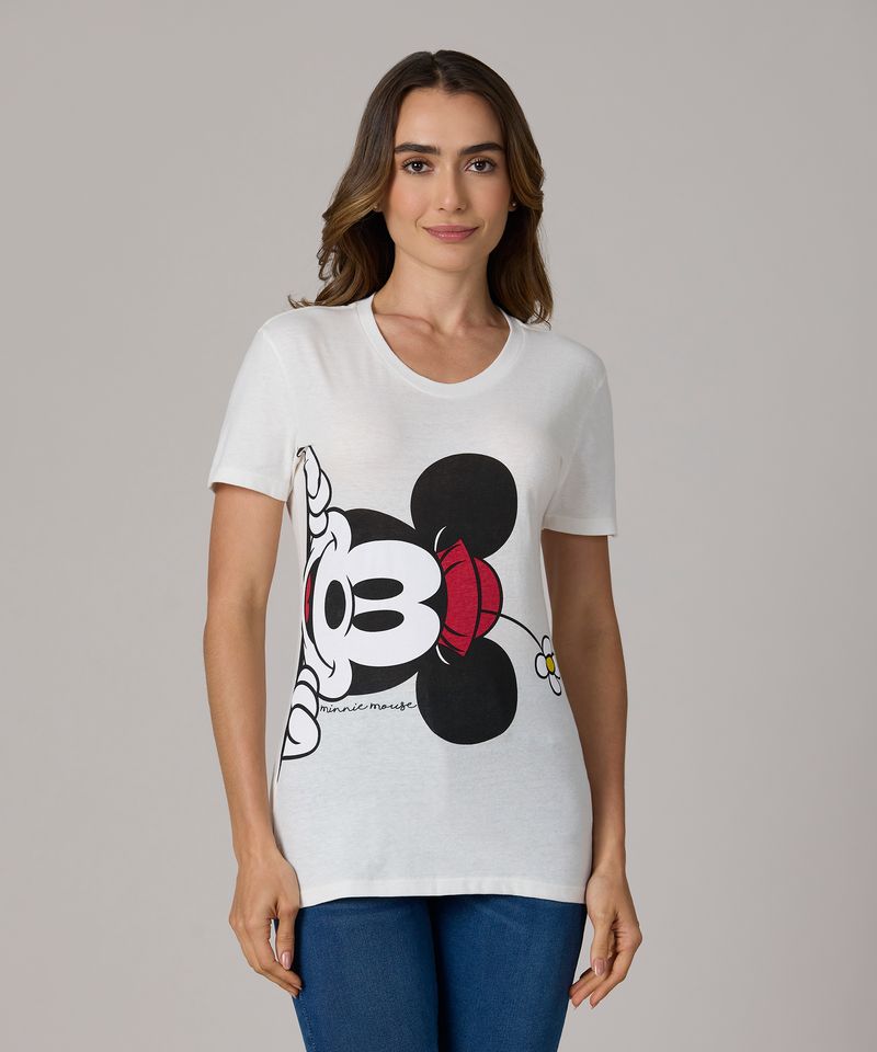 Playera de Licencia Minnie Mouse de  Dama