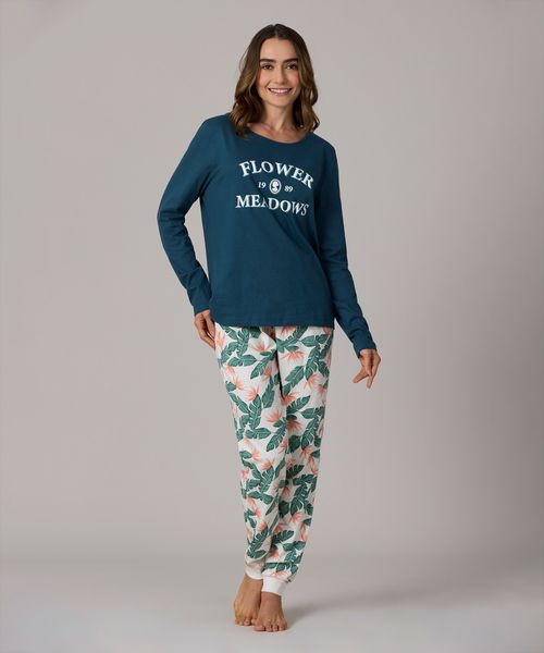 Set Pijama Pantalón y Playera  de  Dama
