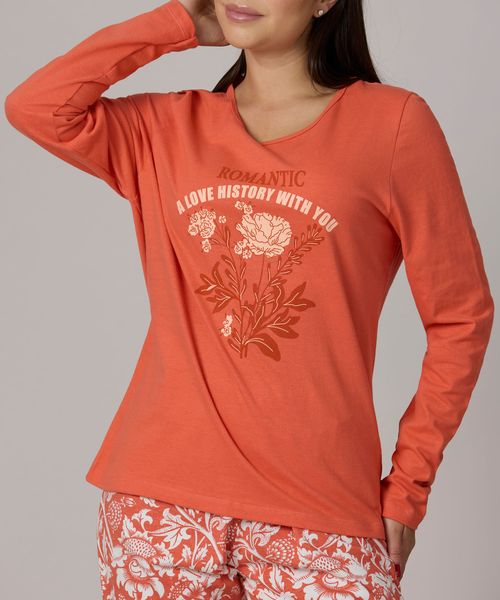 Set Pijama Pantalón y Playera  de  Dama