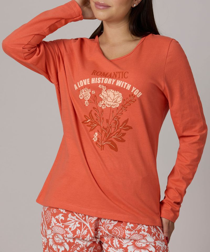 Set Pijama Pantalón y Playera  de  Dama