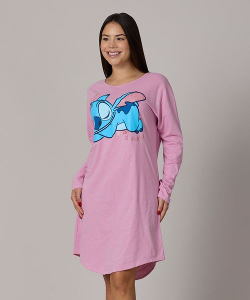 Camisón Manga Larga Stitch de  Dama