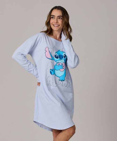 Camisón Manga Larga Stitch de  Dama