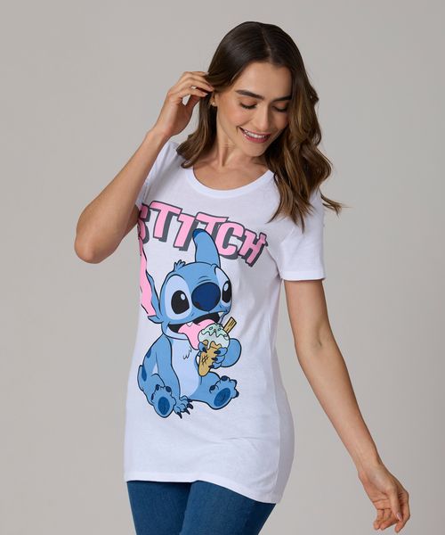 Playera de Licencia Stich de  Dama