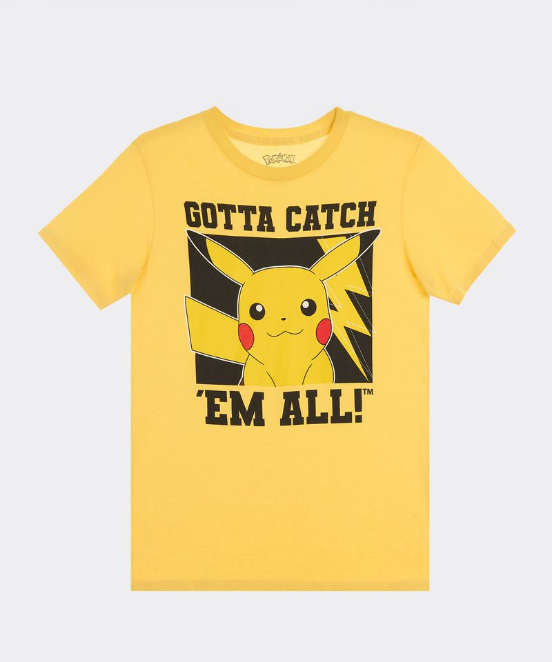 Playera de Licencia Pokemon de Niño Juvenil