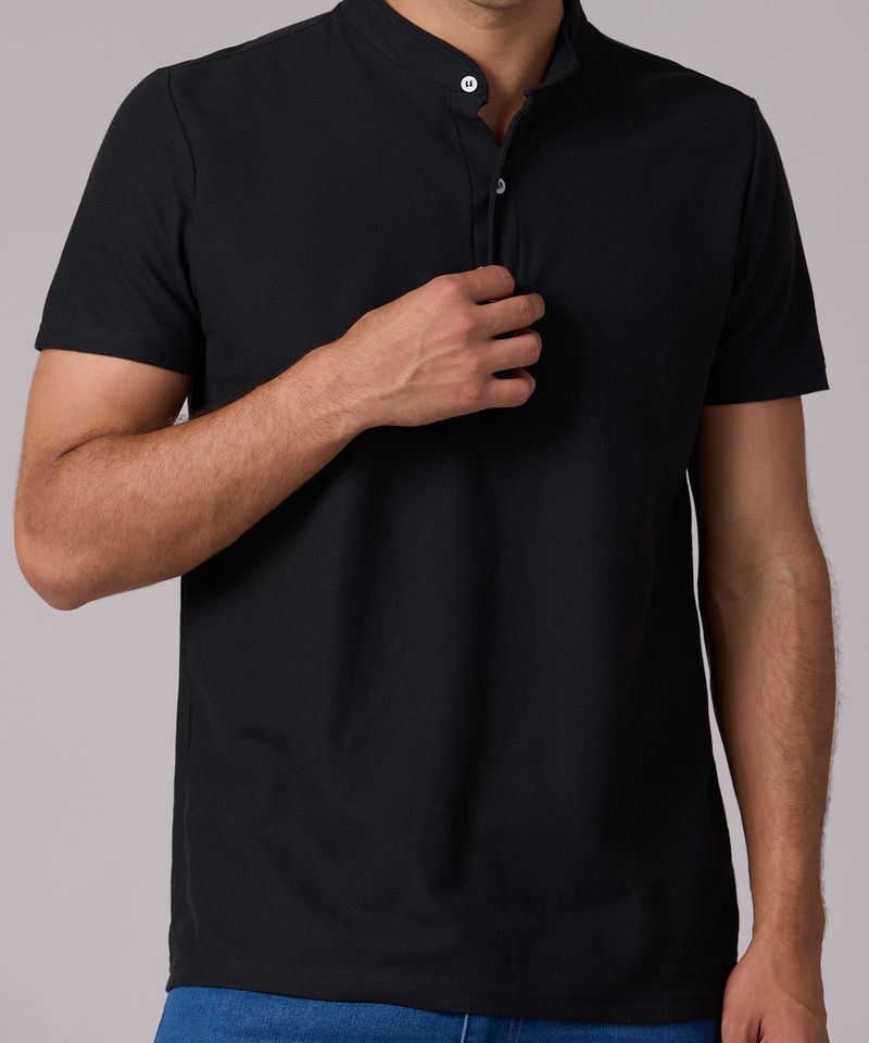 Playera Henley de Caballero