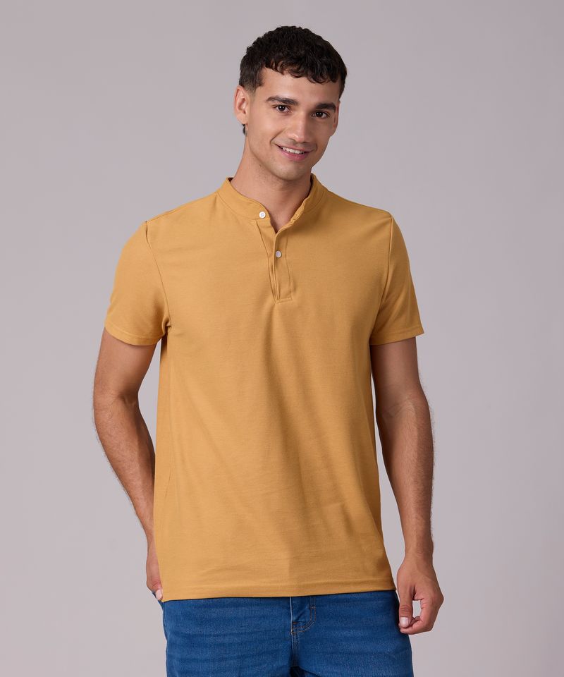 Playera Henley de Caballero