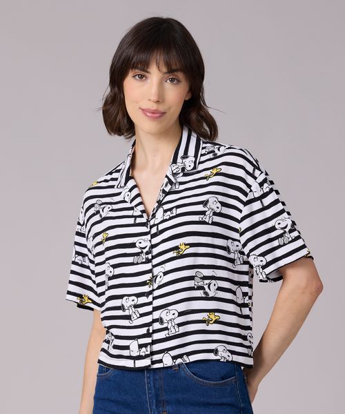Blusa Manga Corta Snoopy de  Dama