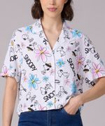 Blusa Manga Corta Snoopy de Dama