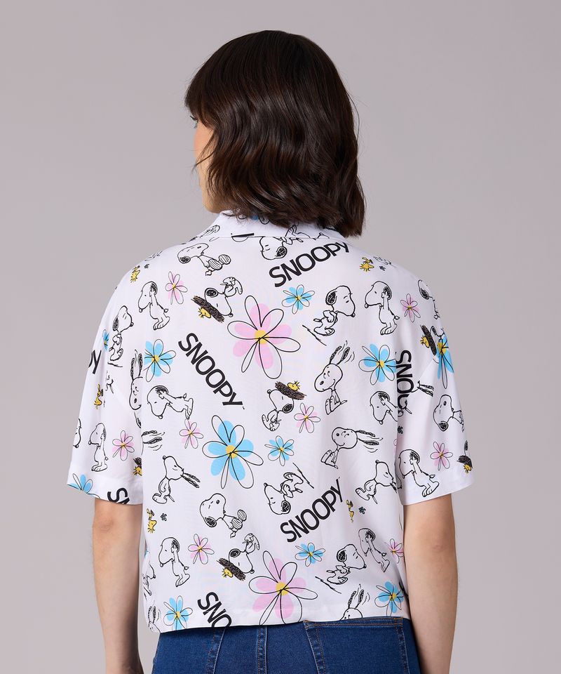 Blusa Manga Corta Snoopy de Dama