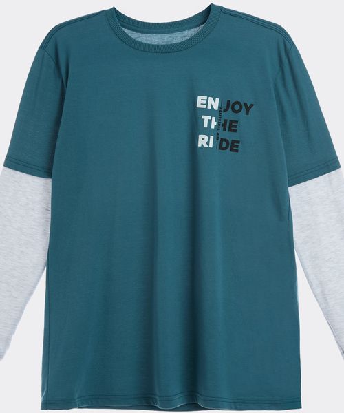 Playera Manga Larga  de  Niño Juvenil