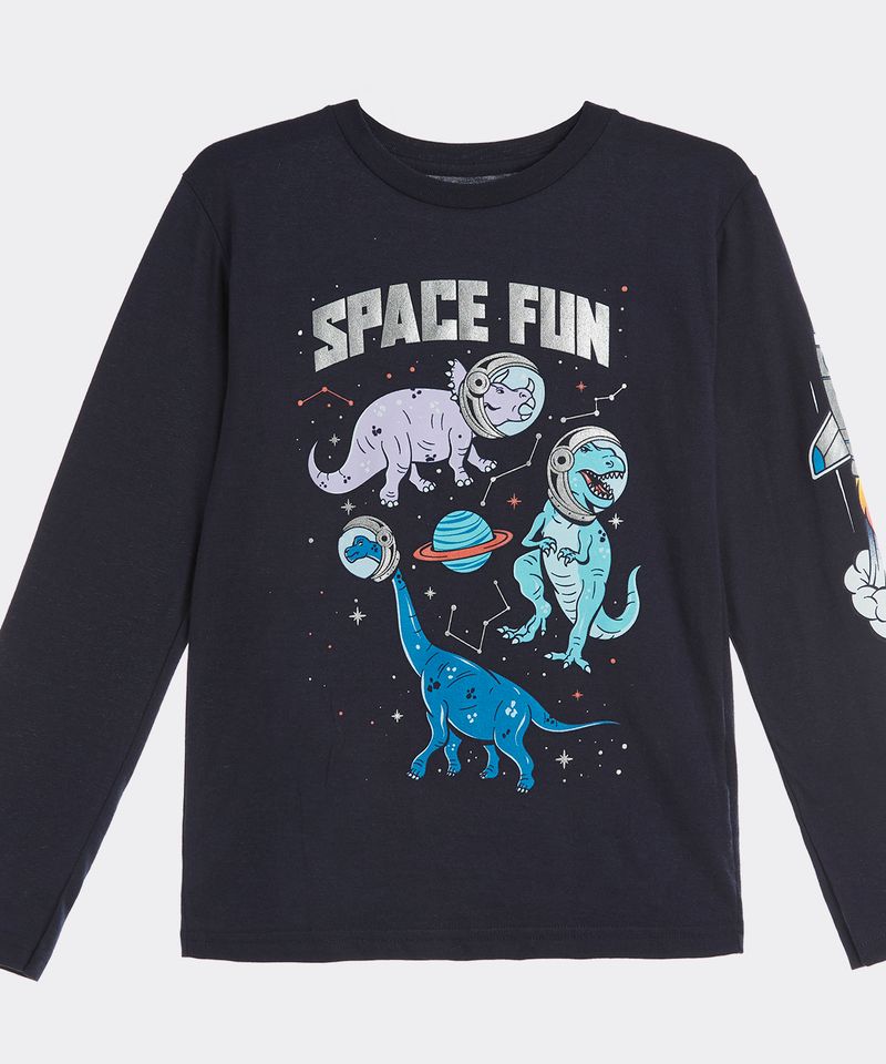 Playera Manga Larga  de  Niño Infantil