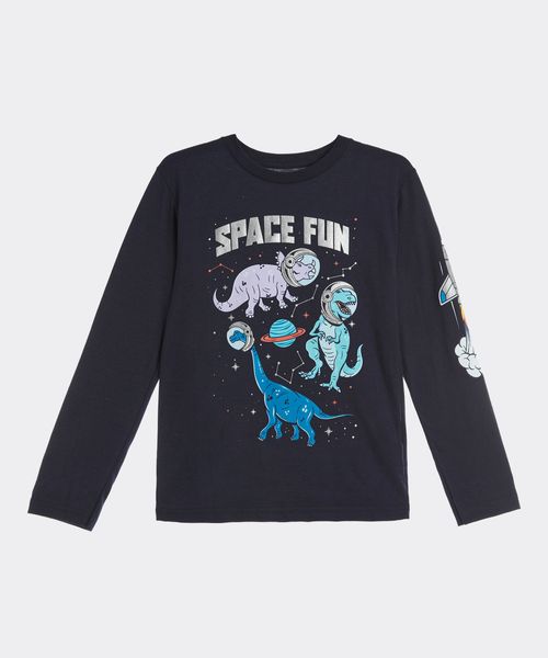 Playera Manga Larga  de  Niño Infantil