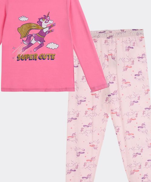 Set Pijama Pantalón y Playera  de  Niña Infantil