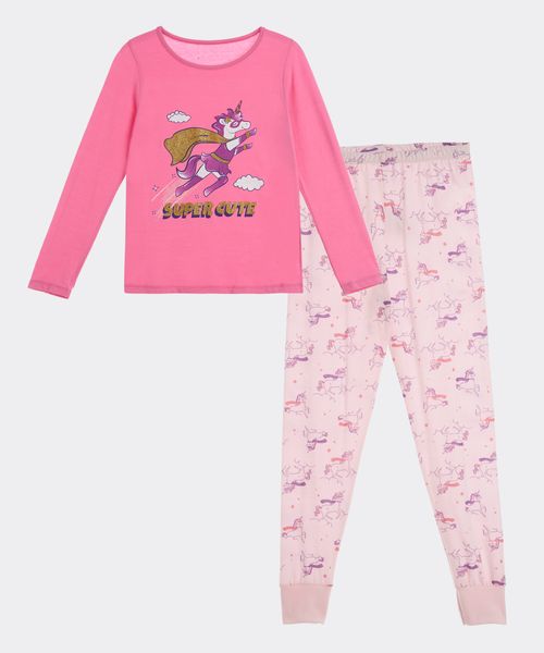 Set Pijama Pantalón y Playera  de  Niña Infantil