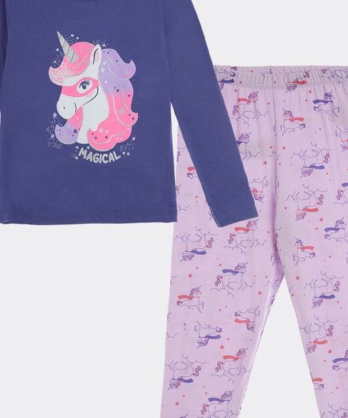 Set Pijama Pantalón y Playera  de  Niña Infantil