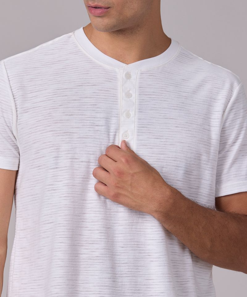 Playera Henley  de  Caballero