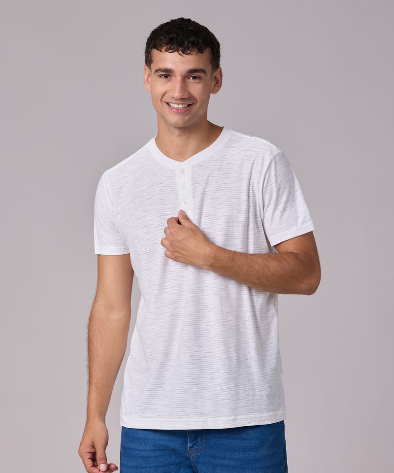 Playera Henley  de  Caballero