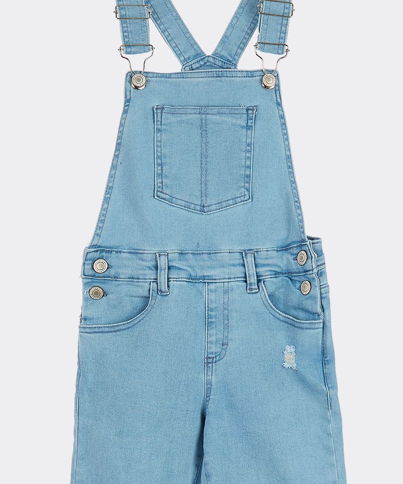 Overol Largo  de  Mezclilla Niña Infantil