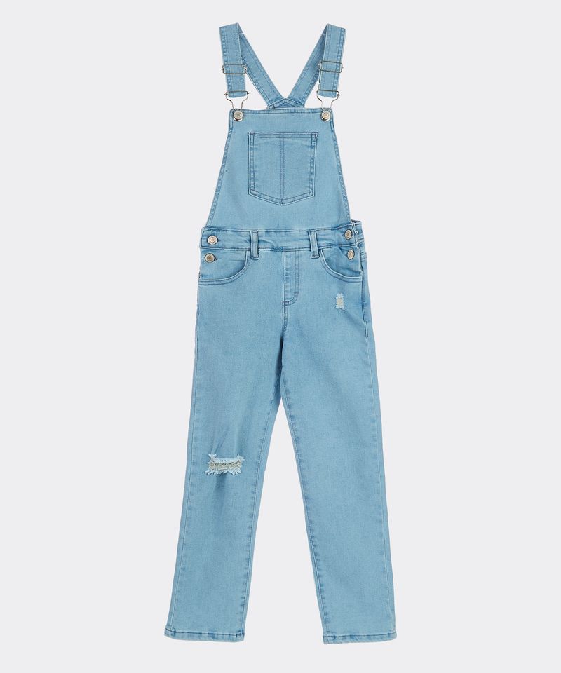 Overol Largo  de  Mezclilla Niña Infantil