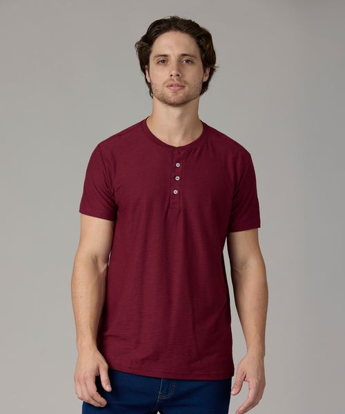 Playera Henley  de  Caballero