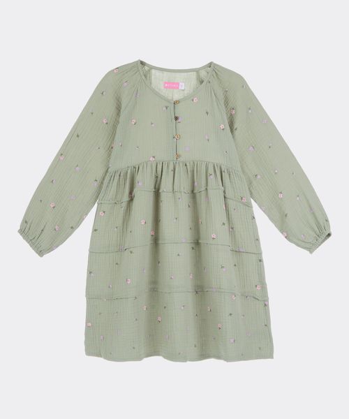 Vestido Manga Larga  de  Niña Infantil