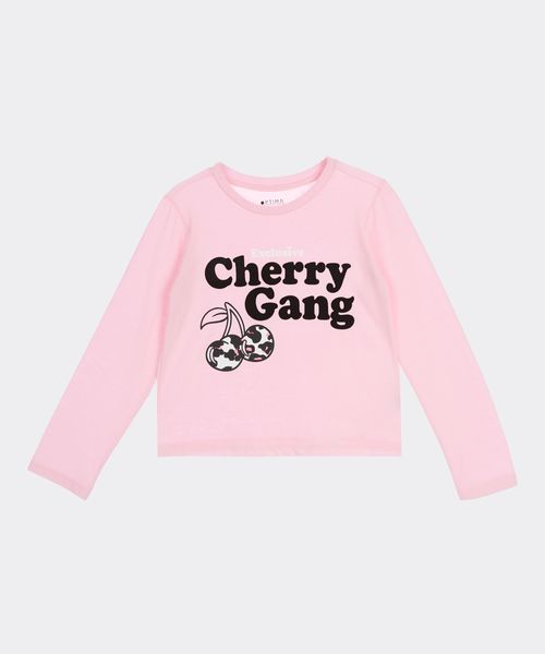 Playera Manga Larga  de  Niña Infantil