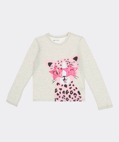 Playera Manga Larga  de  Niña Infantil