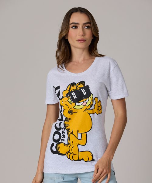 Playera de Licencia Garfield de  Dama