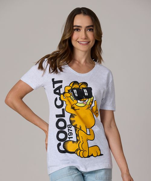 Playera de Licencia Garfield de  Dama