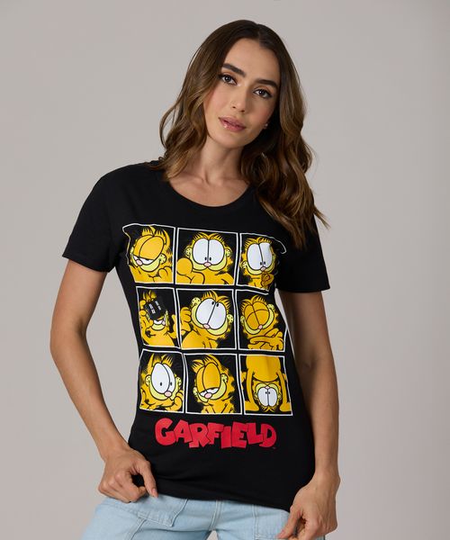 Playera de Licencia Garfield de  Dama