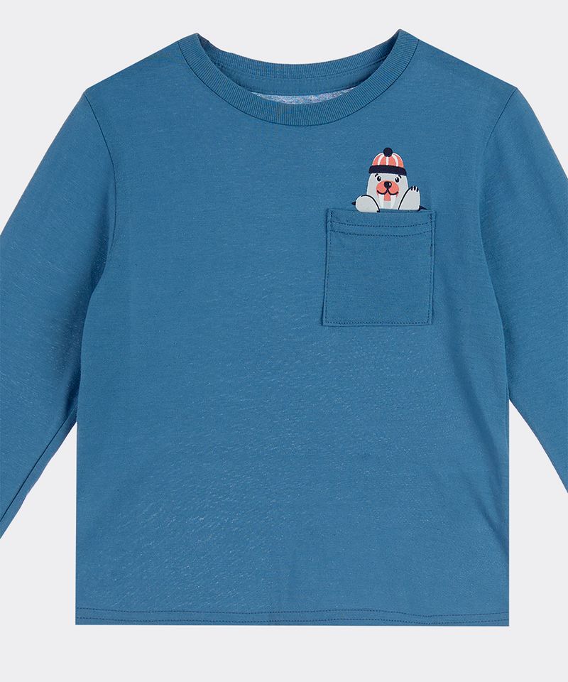 Playera Manga Larga de Bebo Años