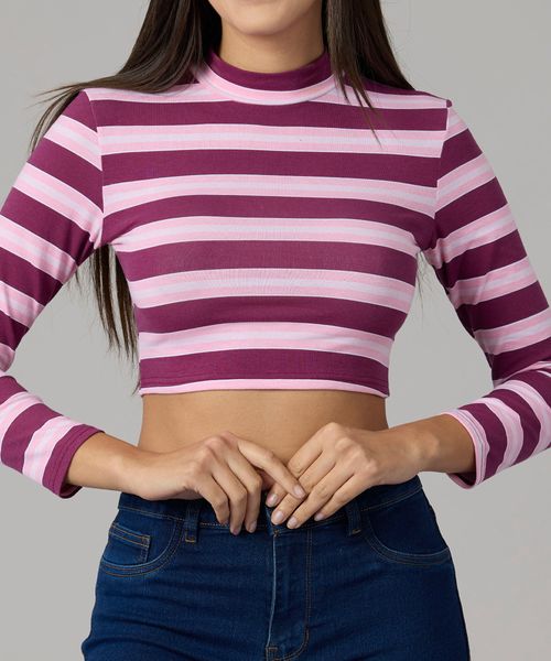 Playera Manga Larga  de  Dama