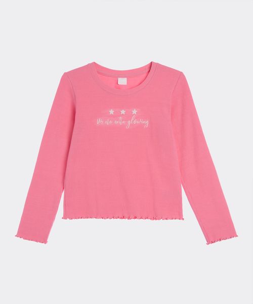 Playera Manga Larga  de  Niña Infantil