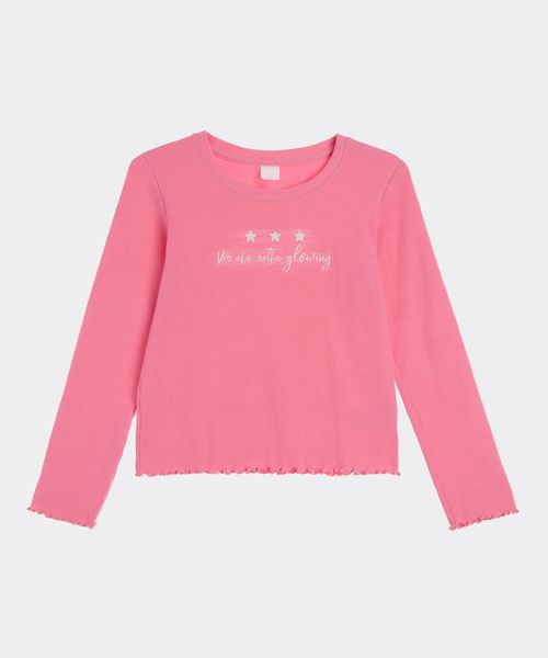 Playera Manga Larga  de  Niña Infantil