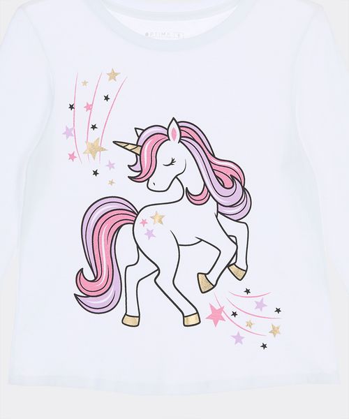 Playera Manga Larga  de  Niña Infantil