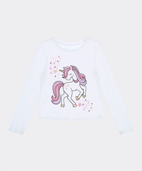 Playera Manga Larga  de  Niña Infantil