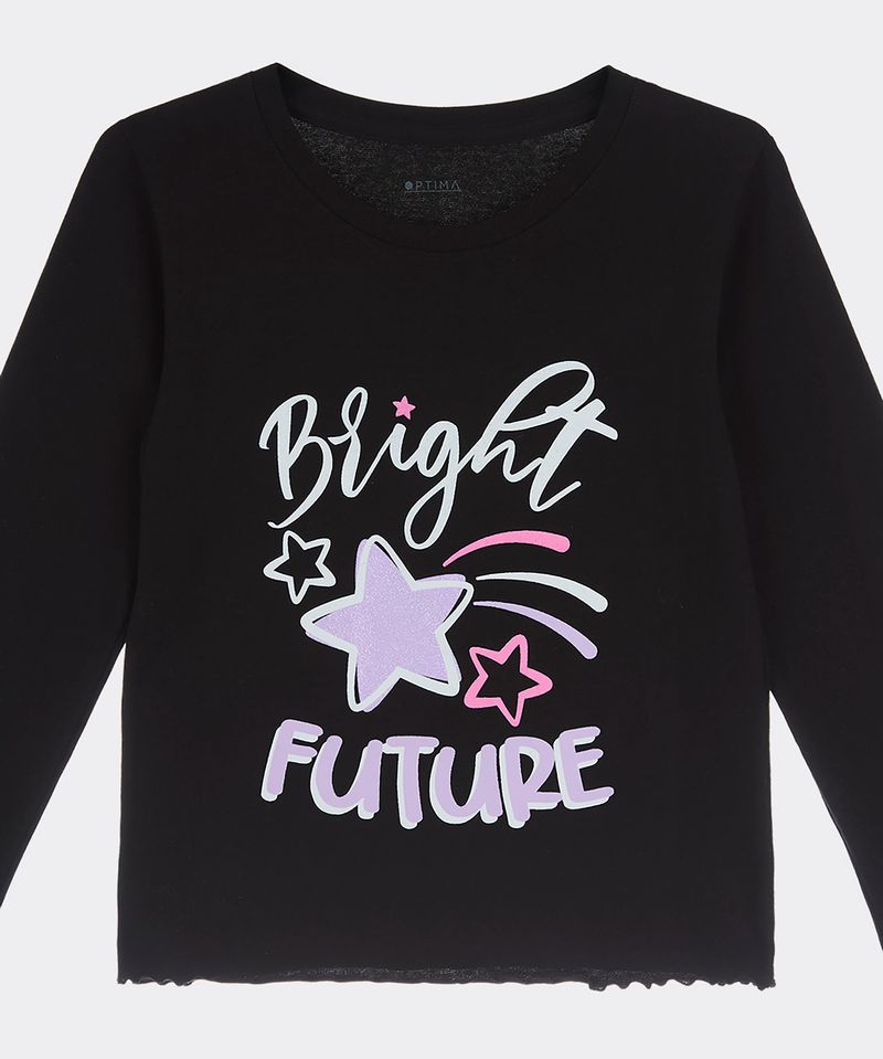 Playera Manga Larga de Niña Infantil