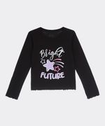 Playera Manga Larga de Niña Infantil
