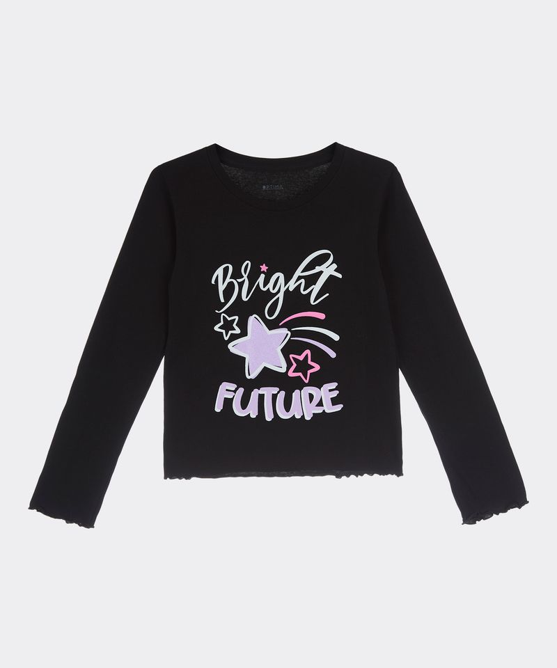 Playera Manga Larga de Niña Infantil