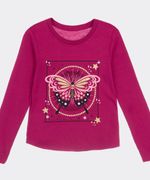 Playera Manga Larga de Niña Infantil