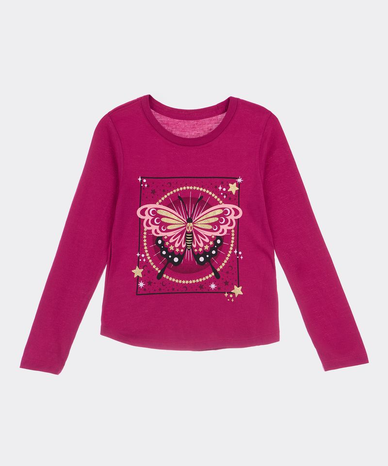 Playera Manga Larga de Niña Infantil