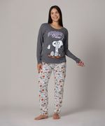 Set Pijama Pantalón y Playera Snoopy de Dama