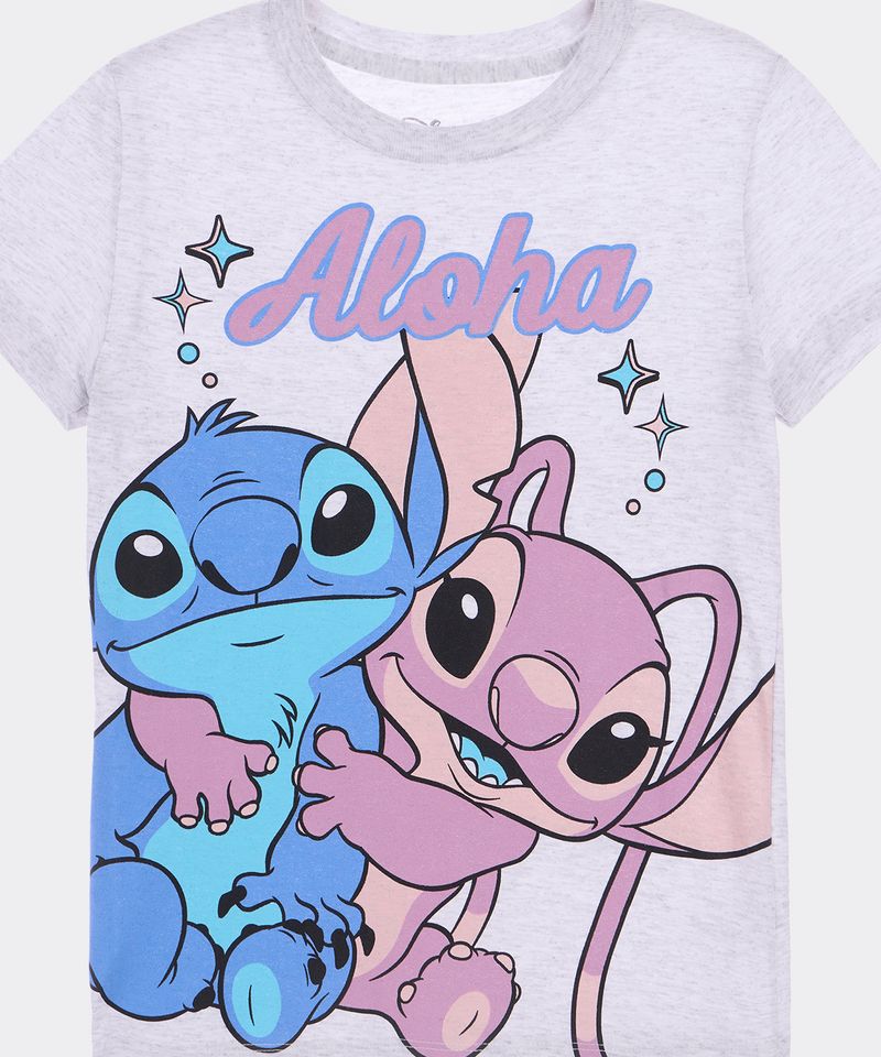 Playera de Licencia Stitch de Niña Infantil