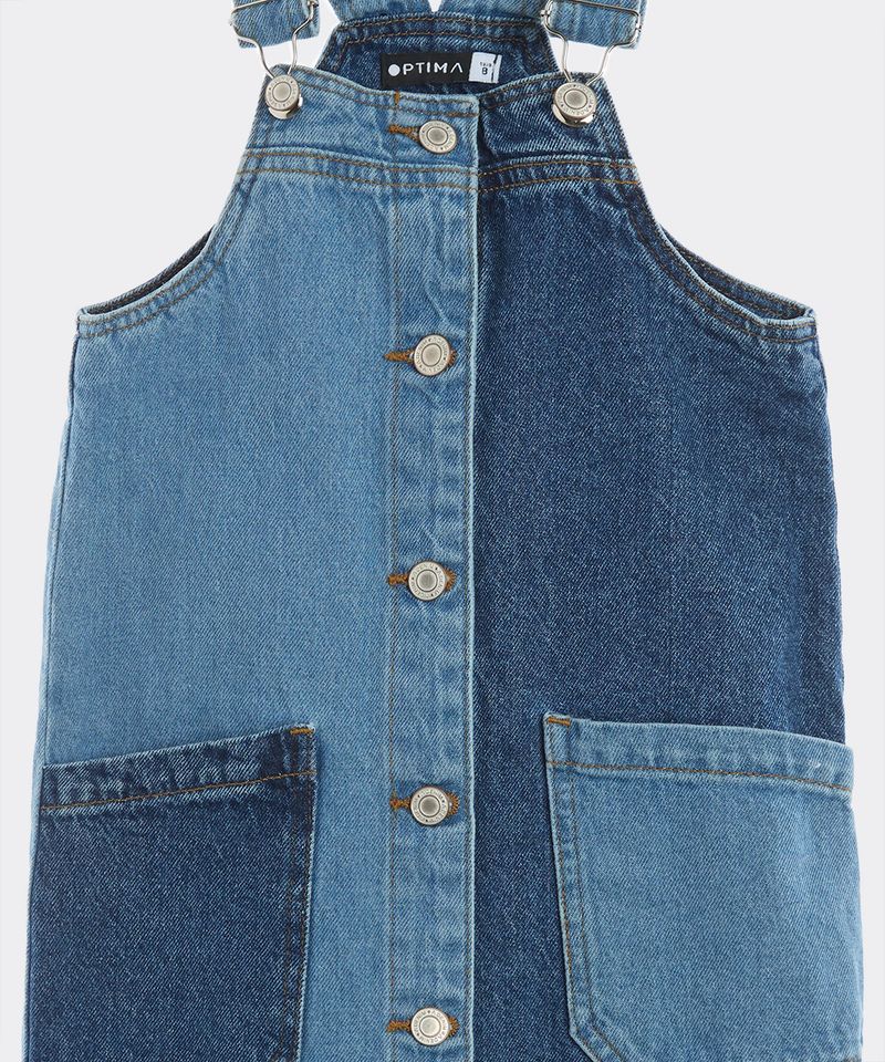 Overol Corto  de  Mezclilla Niña Infantil