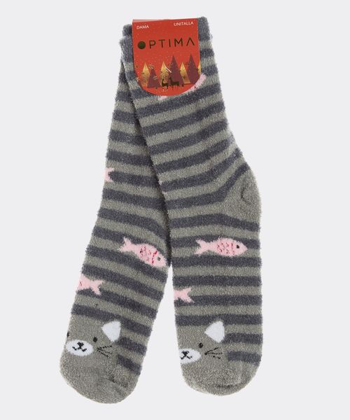 Calceta Chenille  de  Dama